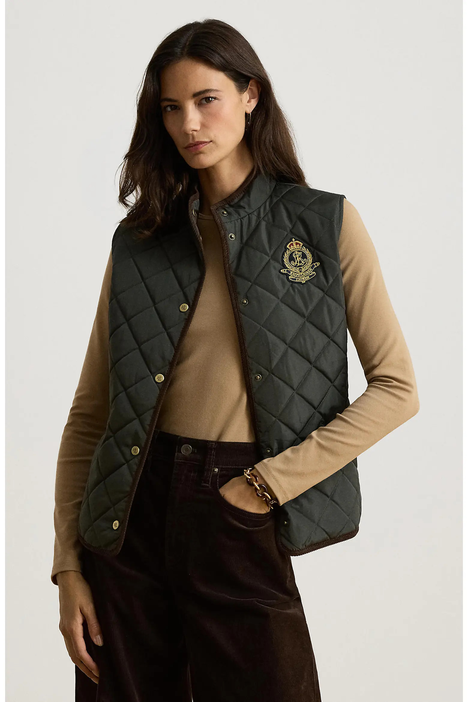 Logo Crest Quilted Vest (Women) | Nordstrom | Nordstrom