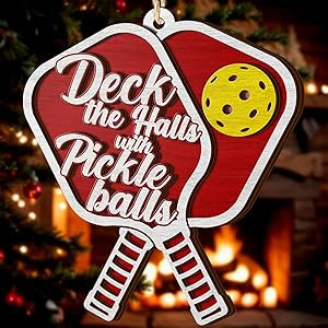V Vibepy All Over Printed Pickleball Ornaments 2024, Pickleball Christmas Ornaments, Pickleball G... | Amazon (US)