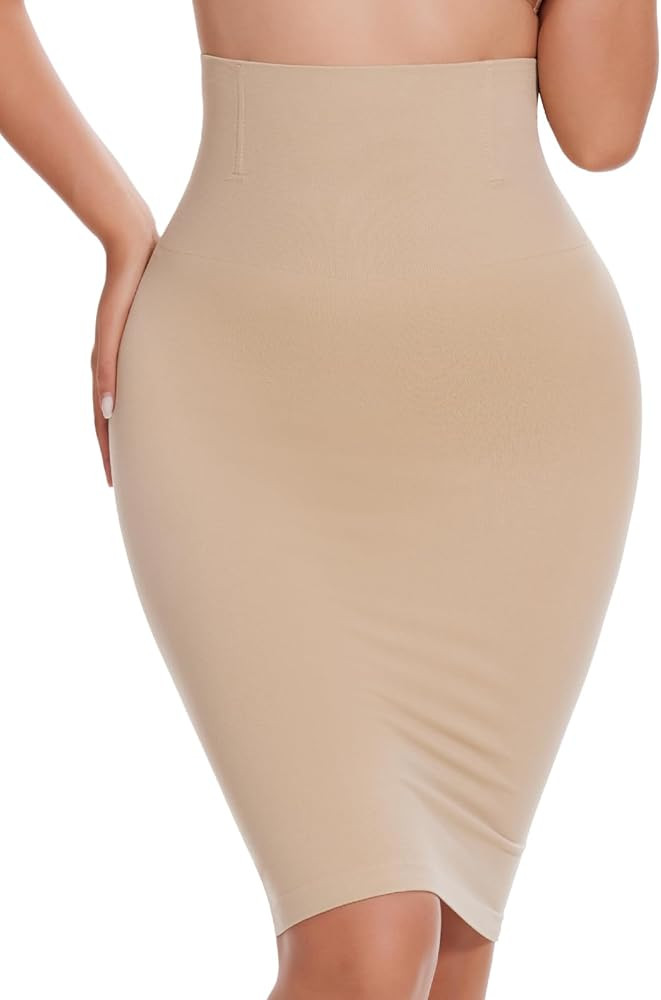 JOYSHAPER Shapewear Slip for Under Dresses Half Slip Tummy Control Dress Seamless Skirt Slip Body... | Amazon (US)