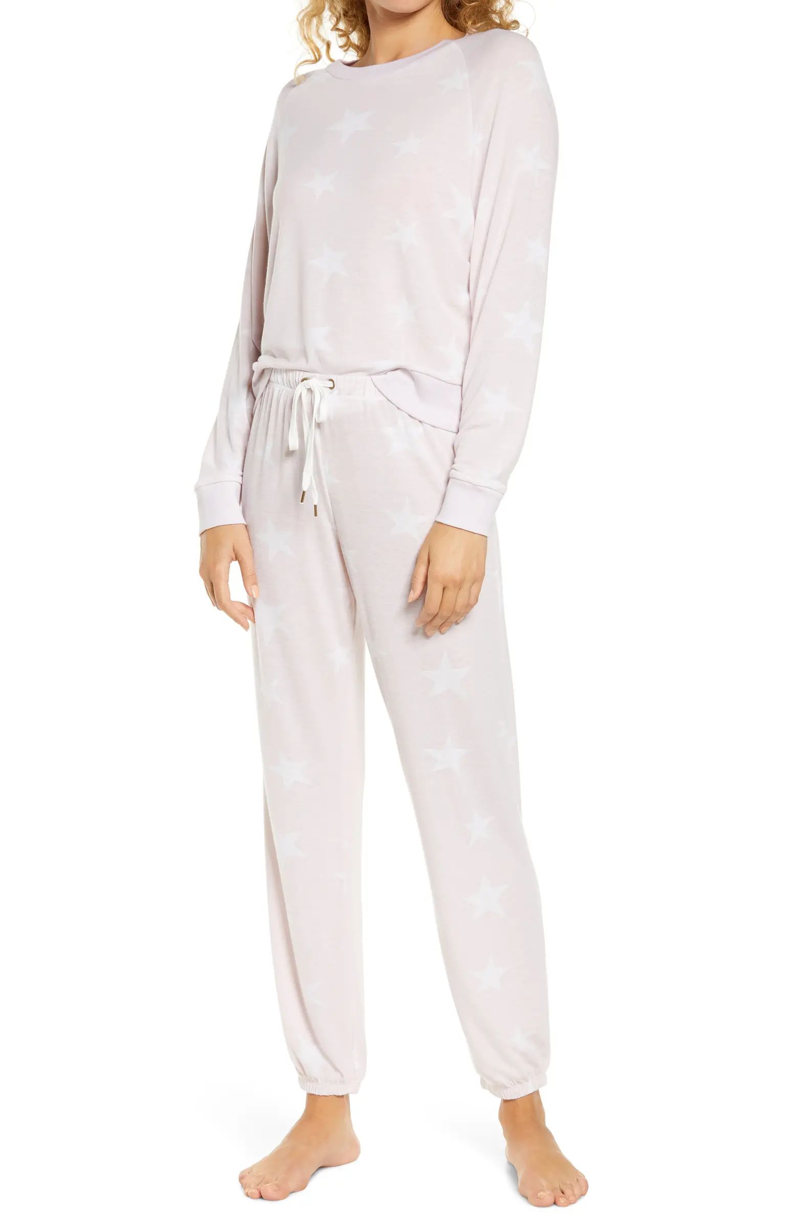 Star Seeker Brushed Jersey Pajamas | Nordstrom
