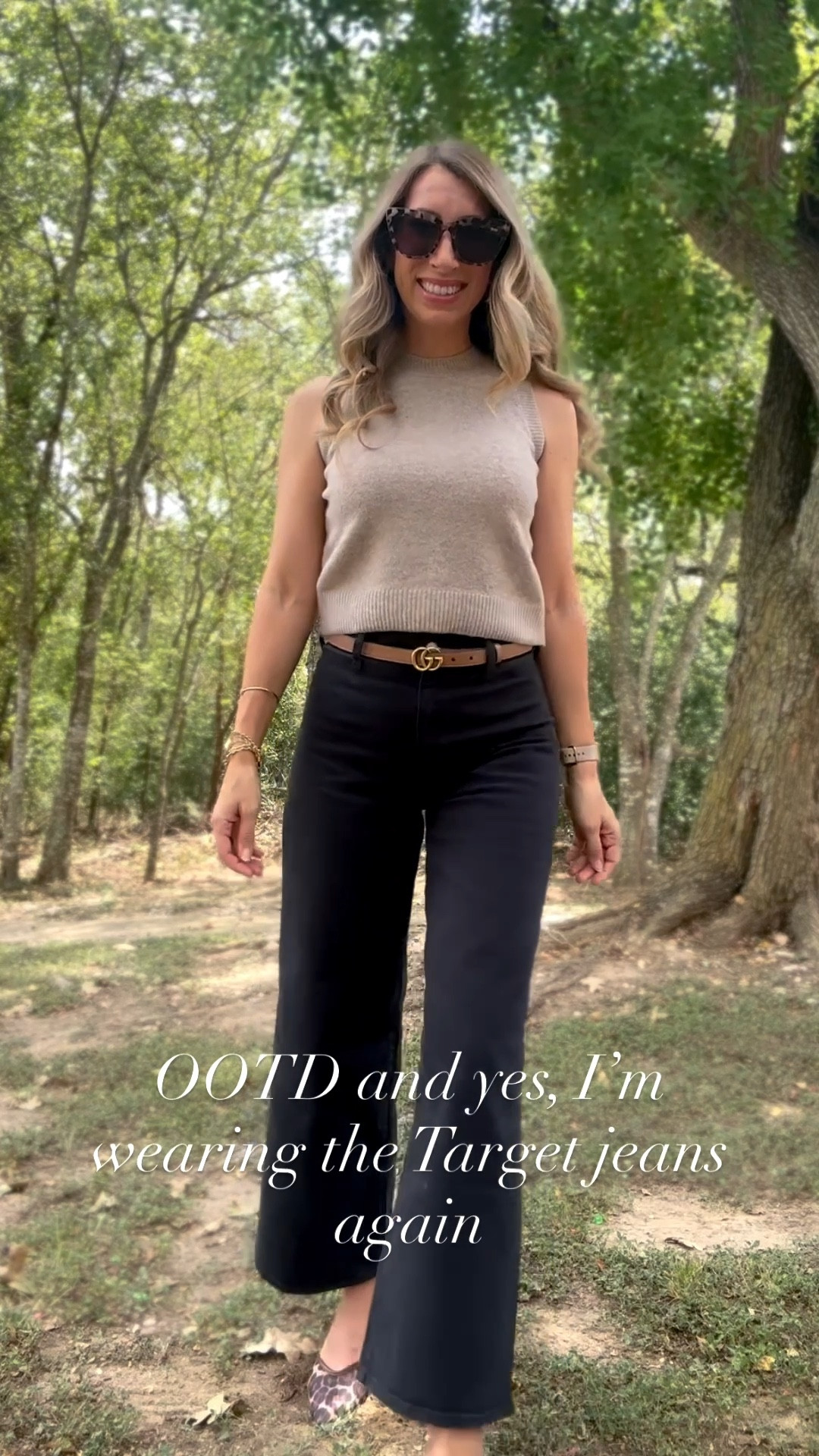 Fall Ootd. Wearing these target jeans again, styled with this super soft neutral sweater. Wearing size 2 in jeans, XS sweater. Fall outfit, target fall outfit, jeans, black jeans, target jeans, wide leg jeans, target sweater. Callie Glass 

#LTKFindsUnder100 #LTKFindsUnder50 #LTKSeasonal