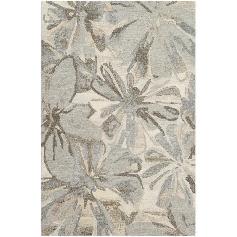 Elsberry Hand-Tufted Wool Taupe Area Rug | Wayfair North America