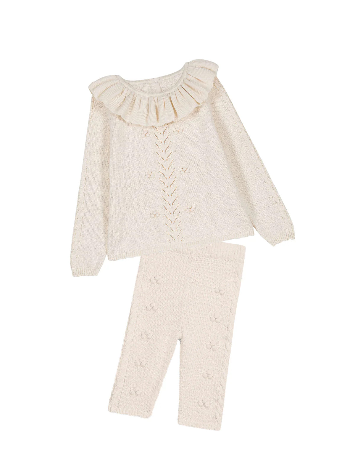 Evina Pointelle Knit Set | Danrie