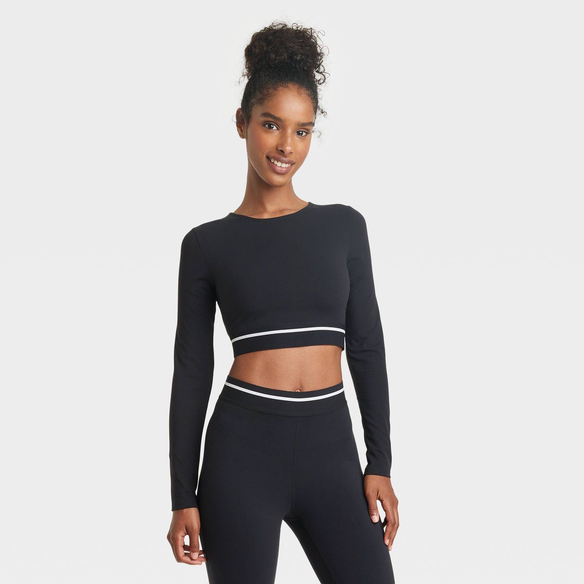 Women's Cropped Long Sleeve Top - JoyLab™ | Target