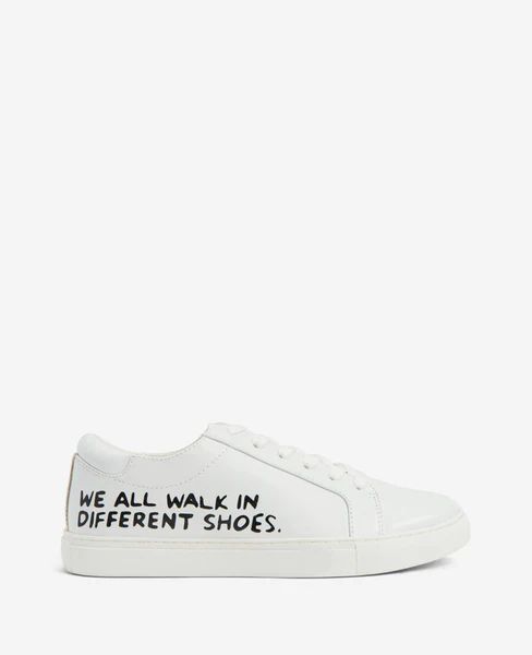Site Exclusive! Women's - We All Walk In Different Shoes Kam Leather Lace-Up Sneaker | Kenneth Cole