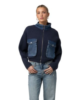 Women's High Mock Collared Jacket | Macy's