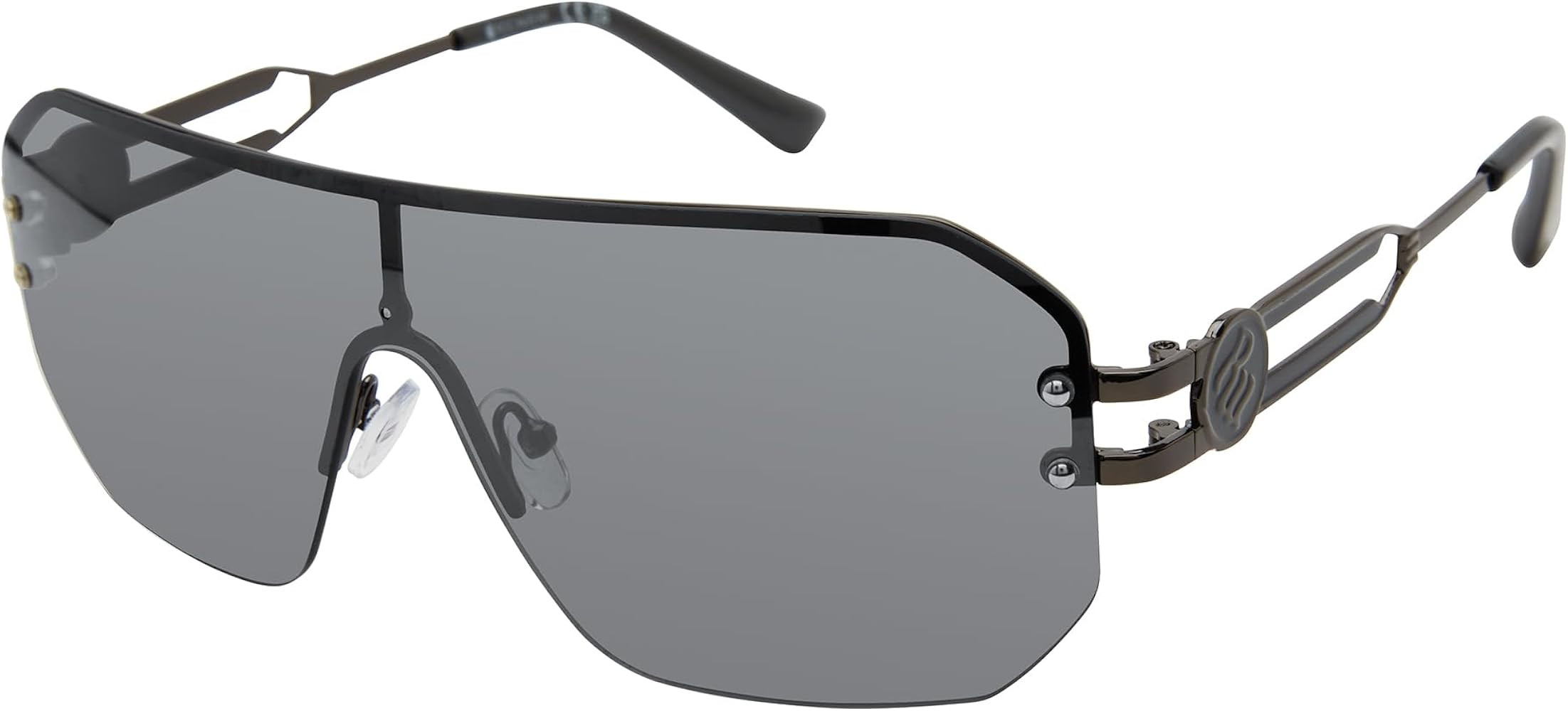 Rocawear R1553 Semi-Rimless Metal Shield Uv400 Protective Rectangular Sunglasses. Gifts for Men w... | Amazon (US)