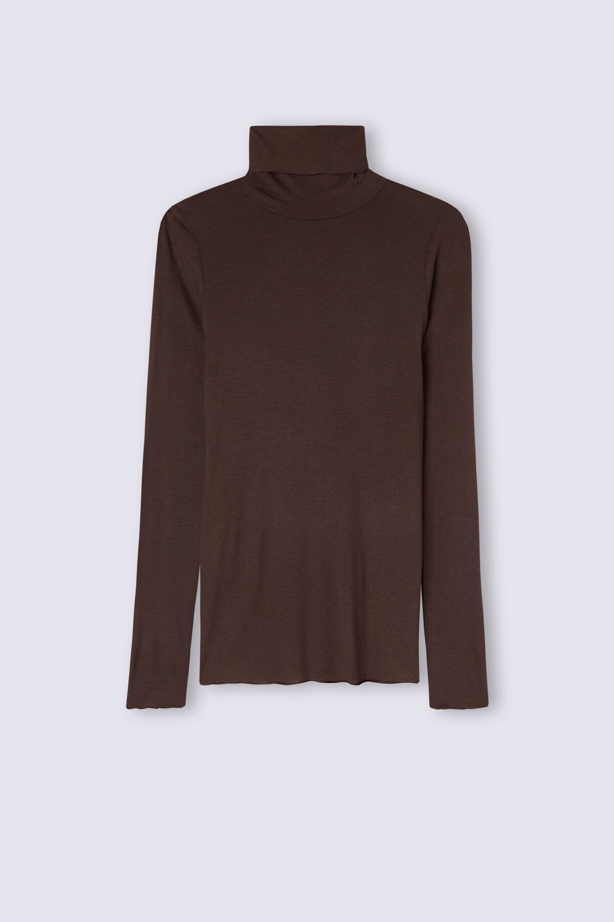Turtleneck Top in Modal Light with Cashmere Lamé | Intimissimi (US)