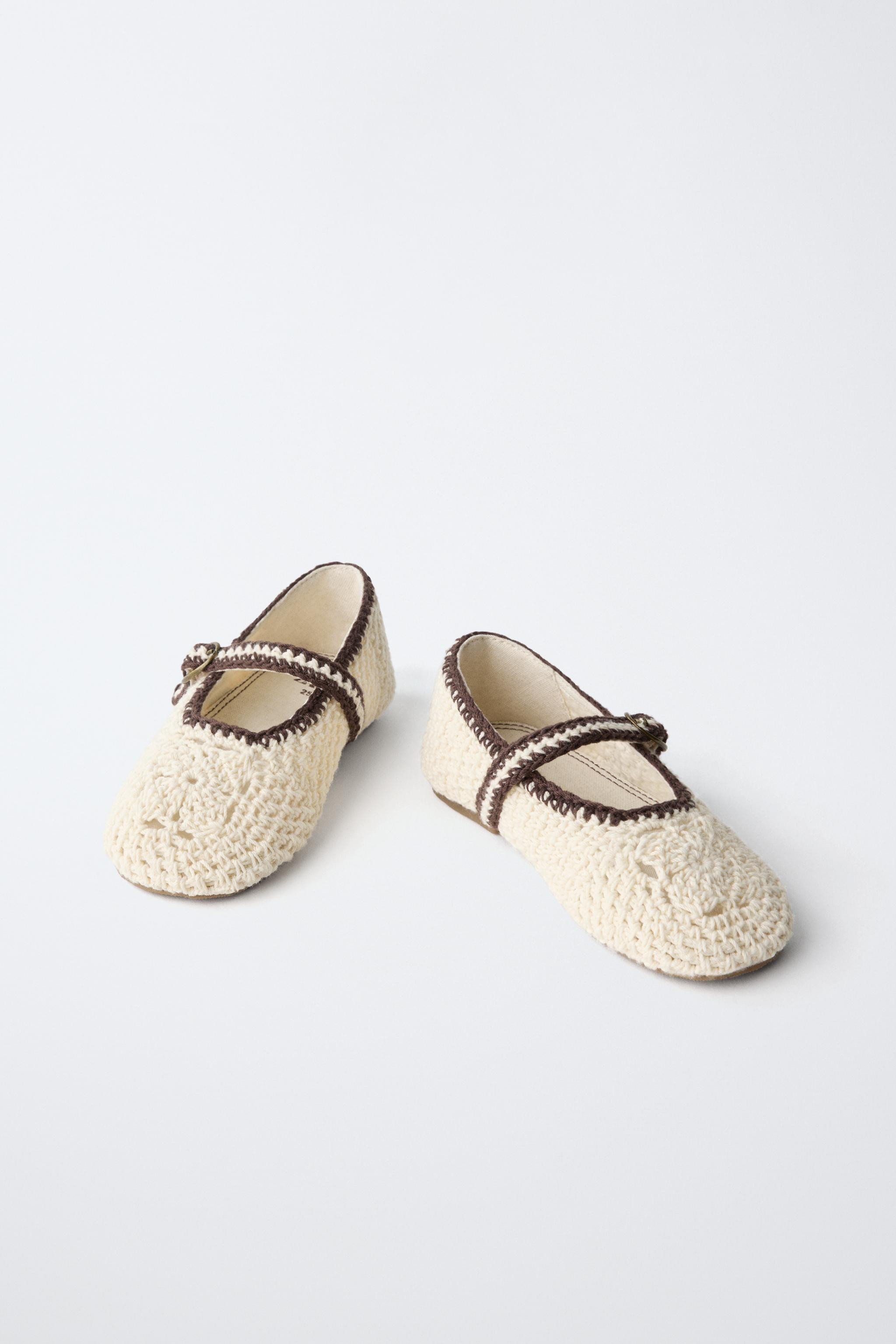 CROCHET BALLET FLATS | Zara US