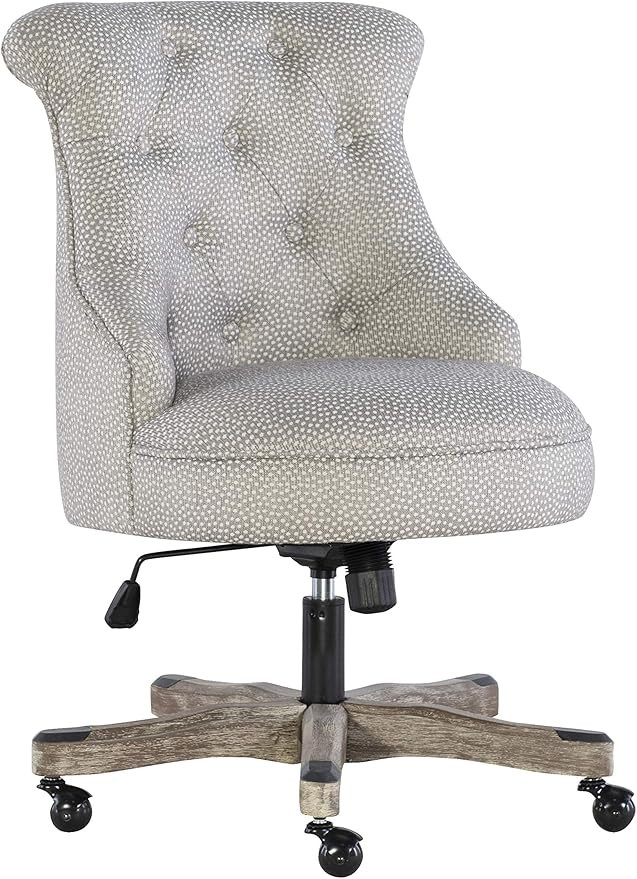 Linon Talia Office Chair, Gray | Amazon (US)