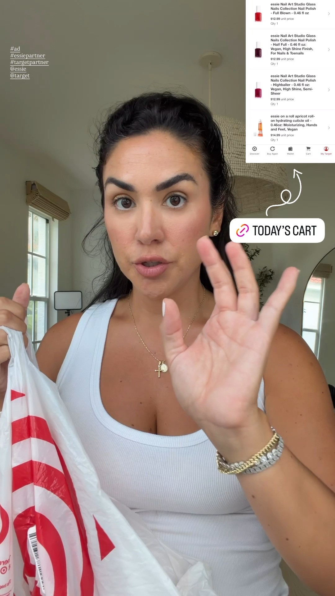 #AD Found the perfect summer color today @target. Of course it’s @essie! I’ve linked my cart. Comment SHOP and I’ll send it to you #essiepartner #targetpartner #target @shop.ltk #liketkit 

 #LTKgrwm #LTKselfcare #LTKBeauty