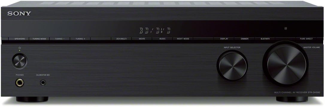 Sony STRDH590 5.2 Channel Surround Sound Home Theater Receiver: 4K HDR AV Receiver with Bluetooth... | Amazon (US)