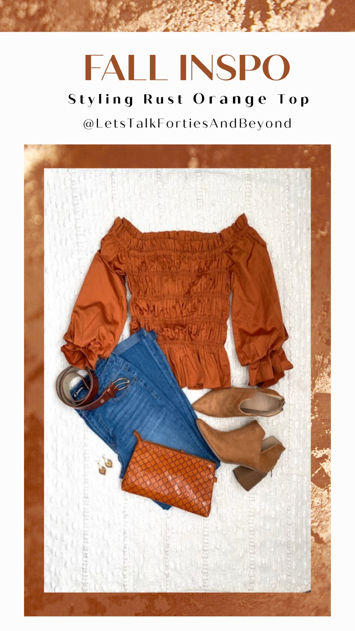 Give me all the fall colors 🍁🍂


𝕃𝕚𝕟𝕜𝕤 𝕥𝕠 𝕊𝕙𝕠𝕡:
☞︎ See something you like? To shop this look, just click on the link in my Bio ⬆️ You can also instantly shop all of my posts by following me on the @shop.LTK shopping app (@LetsTalkFortiesAndBeyond)

#LTKbooties #LTKfallstyle #LTKautumnstyle #LTKstyleoftheday #LTKover40style #LTKover40fashion #LTKover50style #LTKover50fashion#LTKtransitionalstyle #LTKstylinginspo
#LTKpumpkinpatchstyle #LTKfallstyleonbudget #LTKinexpensivestyle #LTKoffshouldertop #LTKorangetop #LTKrustorangetop #LTKdatenightfallstyle #LTKdatenightstyle #LTKgirlsnightoutstyle 

#LTKSeasonal #LTKunder50 #LTKstyletip