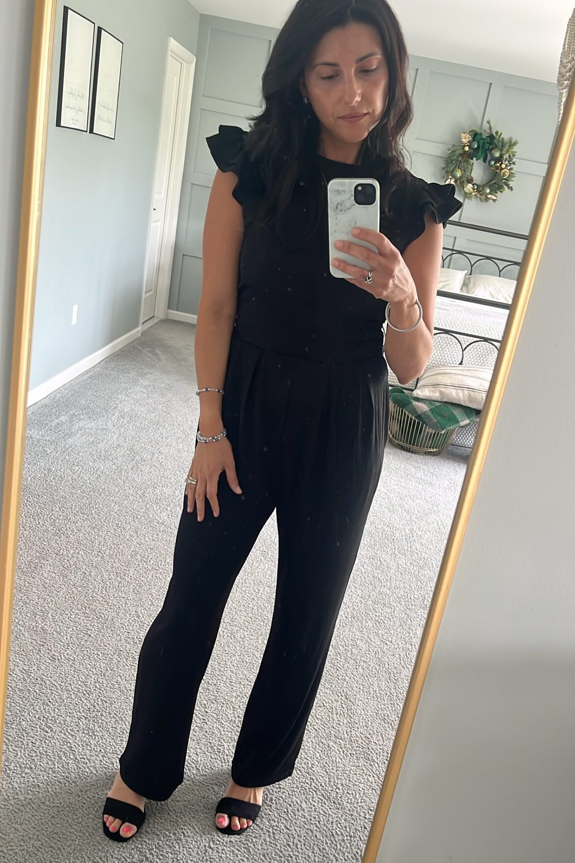 The most comfortable jumpsuit that can easily be dressed up or down! 🖤

#LTKFindsUnder50 #LTKSeasonal #LTKSaleAlert