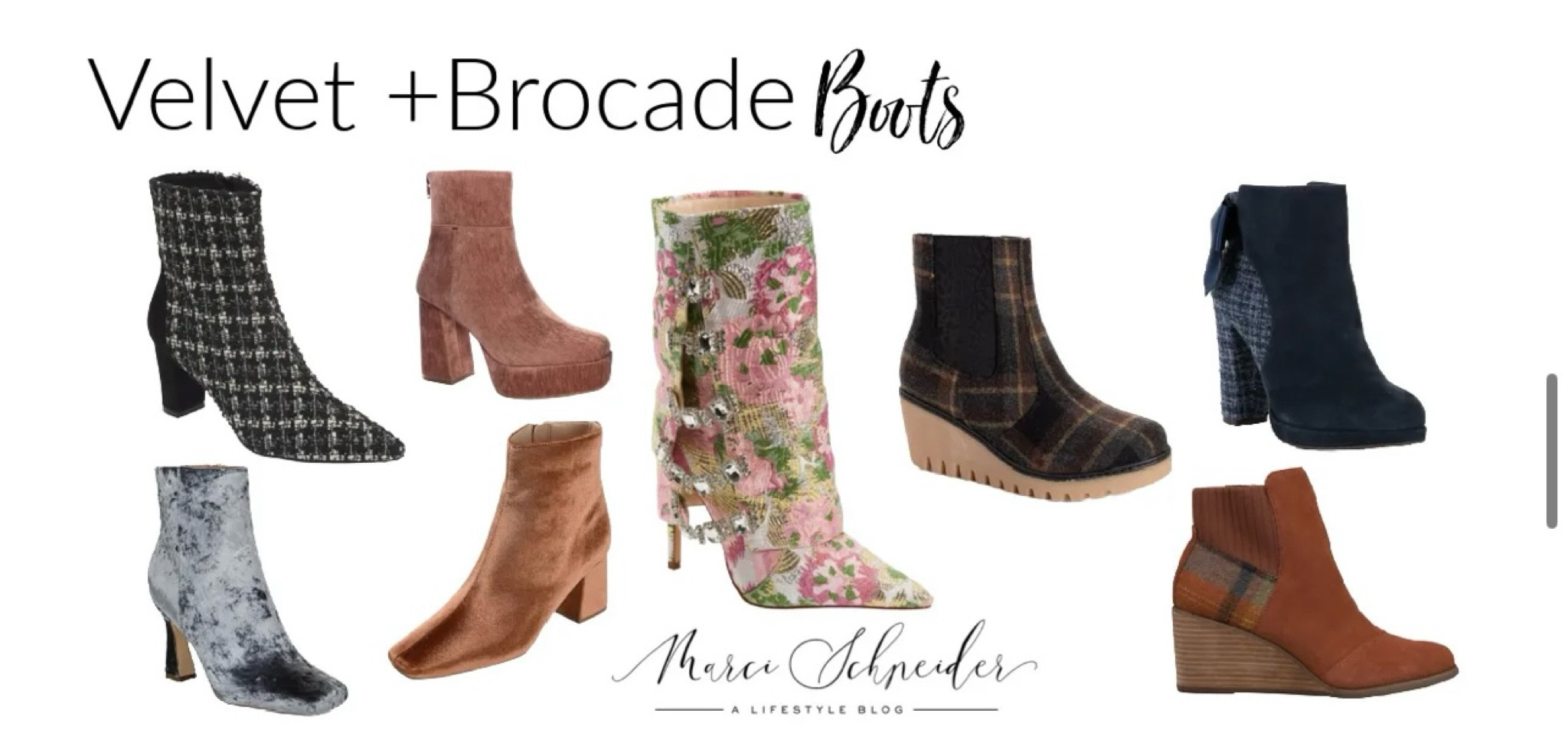 Boot trends-velvet + brocade boots! 

#LTKshoecrush #LTKstyletip #LTKSeasonal