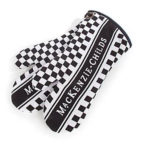 MACKENZIE-CHILDS Handmade Cotton Oven Mitts - Black and White (Set of 2) | Amazon (US)