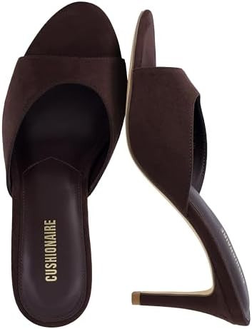 CUSHIONAIRE Elle Pointed Heel Womens Sandal, Open Toe Heeled Mule with Cushioned Memory and Stile... | Amazon (US)