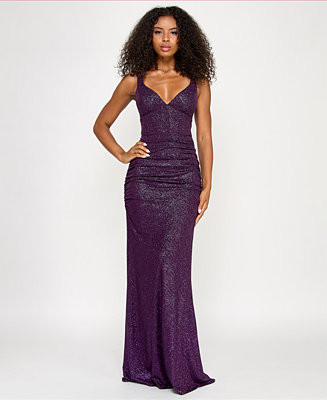 Juniors' Glitter Corset Mermaid Gown | Macy's