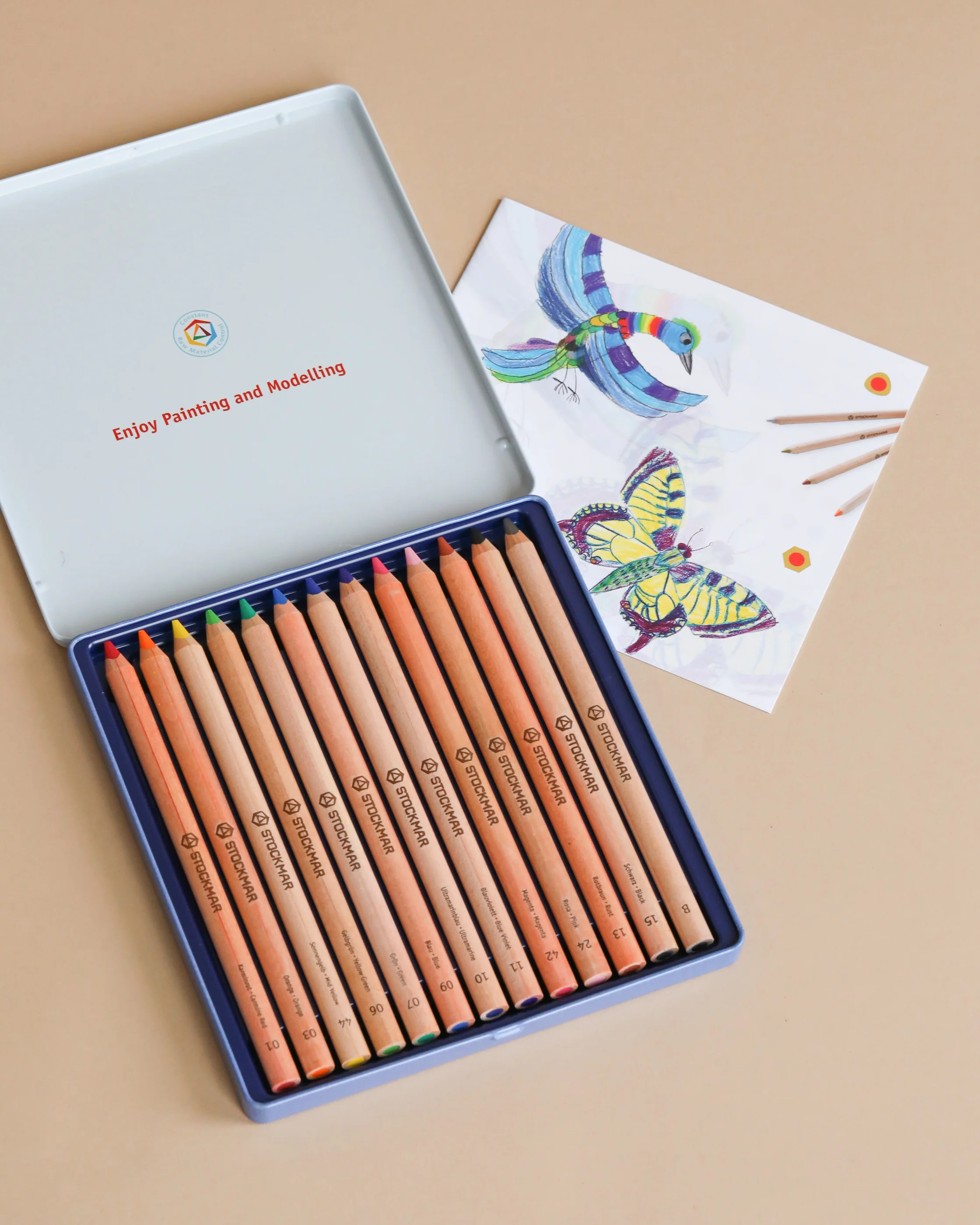 Stockmar Triangular Coloured Pencil Set - 12 | Odin Parker