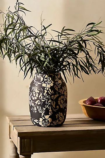 Grace Florals Terracotta Vase | Anthropologie (US)