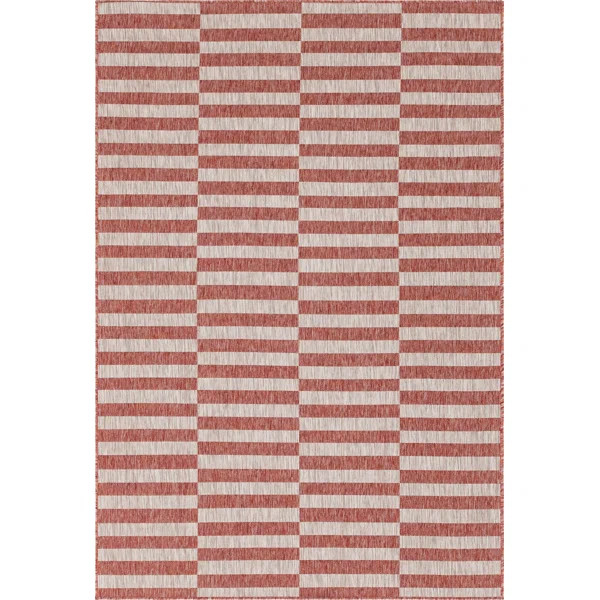 Ingiburgh Striped Red/Ivory Area Rug | Wayfair North America
