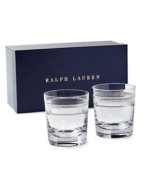 Ralph Lauren Langley 2-Piece Double Old-Fashioned Glass Set | Saks Fifth Avenue