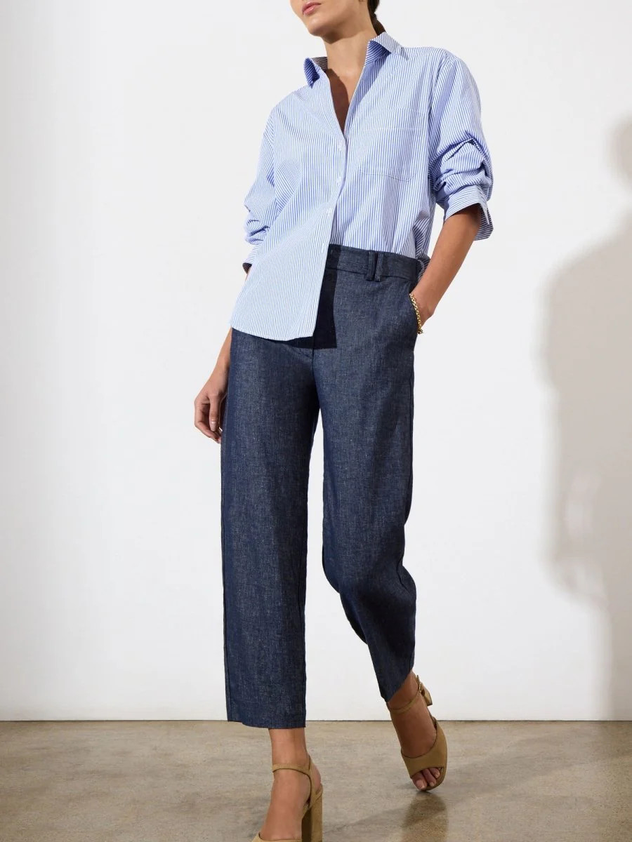 Women's Everyday Shirt in Blue Stripe | Brochu Walker | Brochu Walker