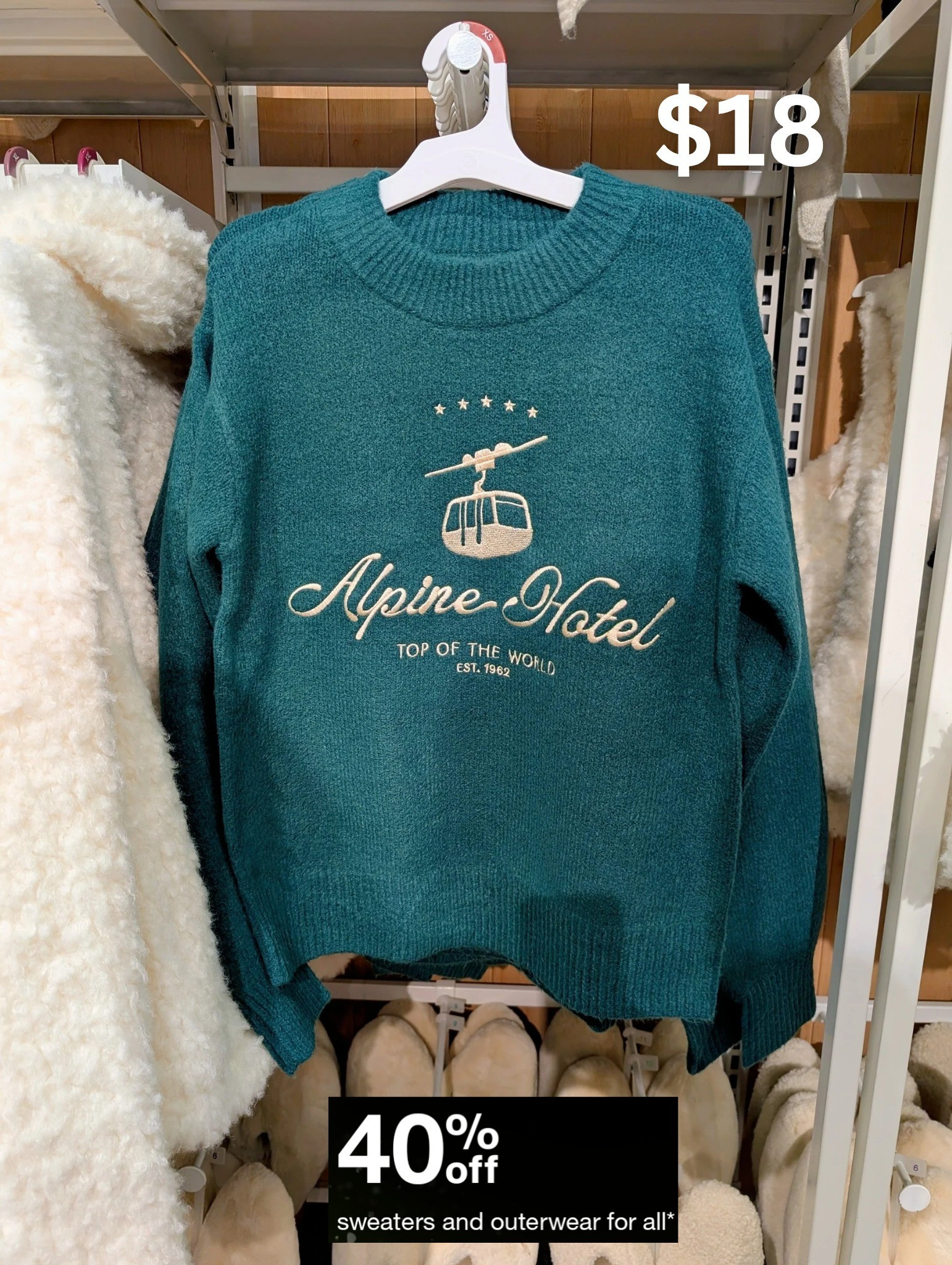 Black Friday deal at Target. 40% off sweaters. $18 instead of $30! Cozy green alpine sweater.

#LTKCyberWeek #LTKFindsUnder50 #LTKSaleAlert
