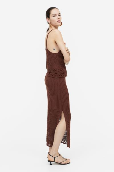Pointelle-knit skirt | H&M (UK, MY, IN, SG, PH, TW, HK)
