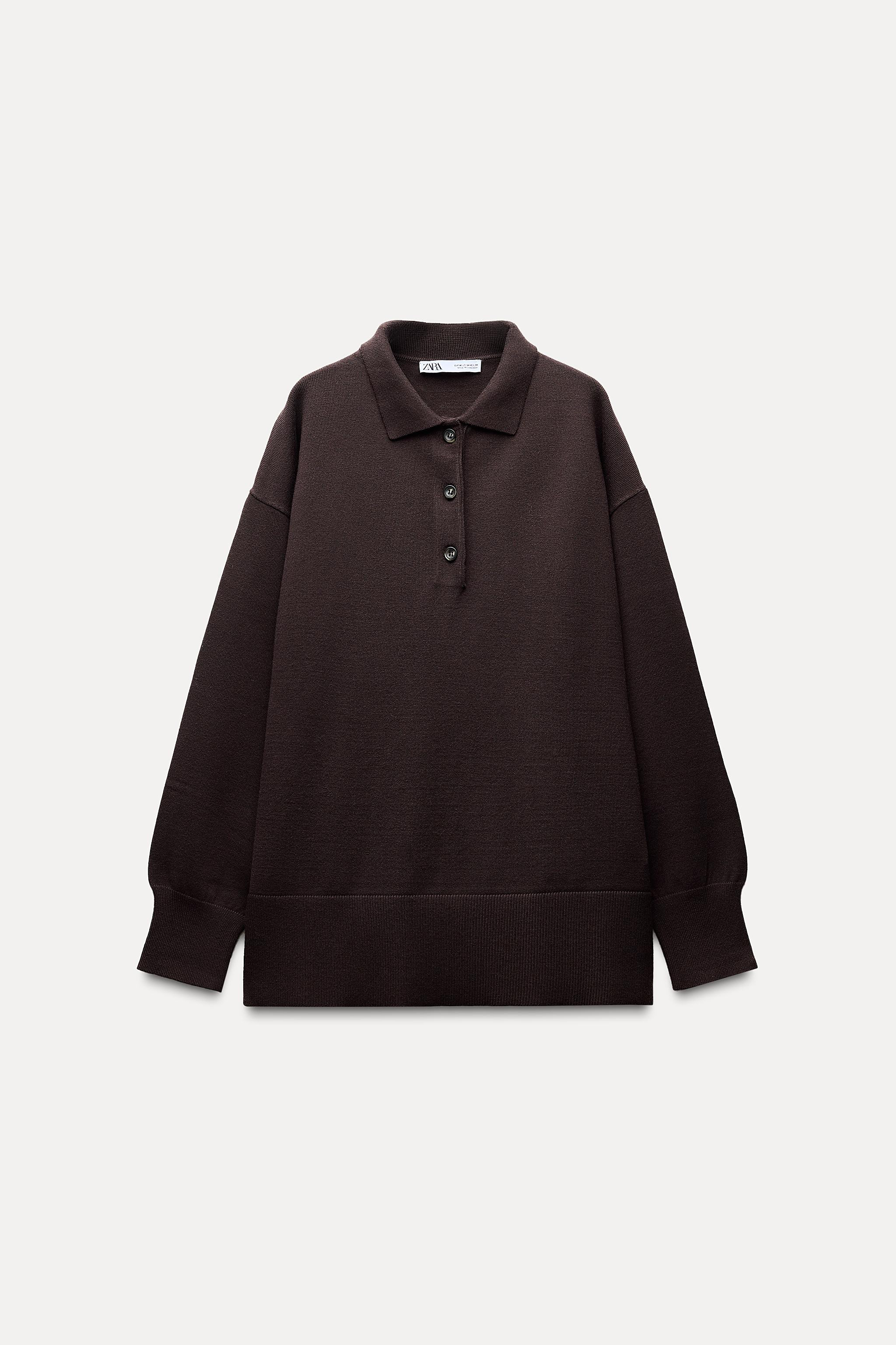 PLAIN KNIT JERSEY POLO SHIRT | Zara US
