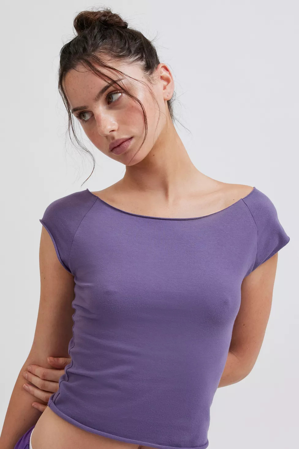 Out From Under Cotton Compression Boatneck Tee | Urban Outfitters (US and RoW)