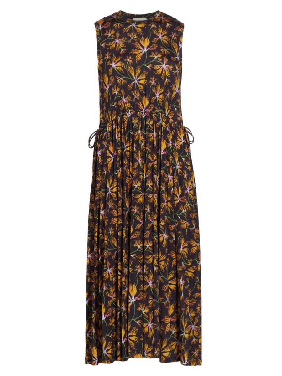 Clea Floral Jersey Midi-Dress | Saks Fifth Avenue