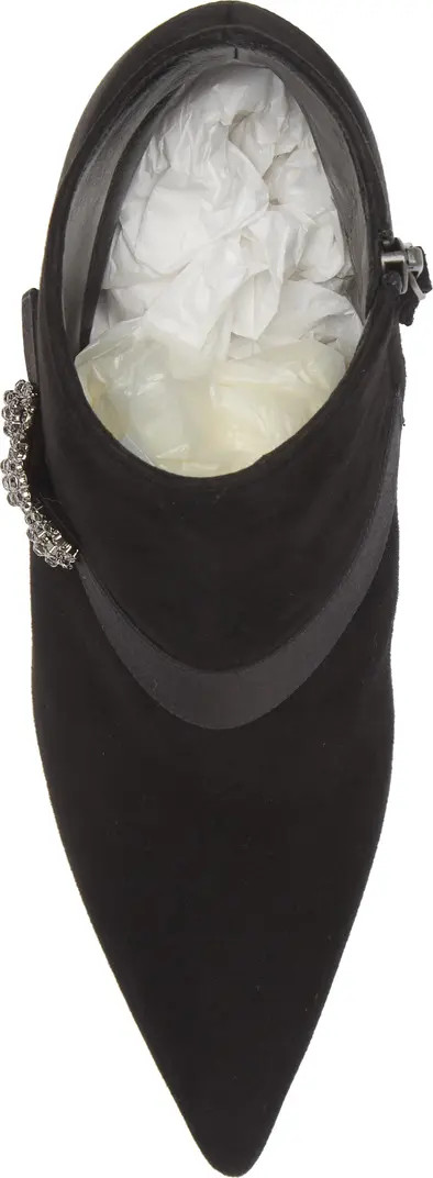 Plinianu Crystal Buckle Pointed Toe Bootie (Women) | Nordstrom