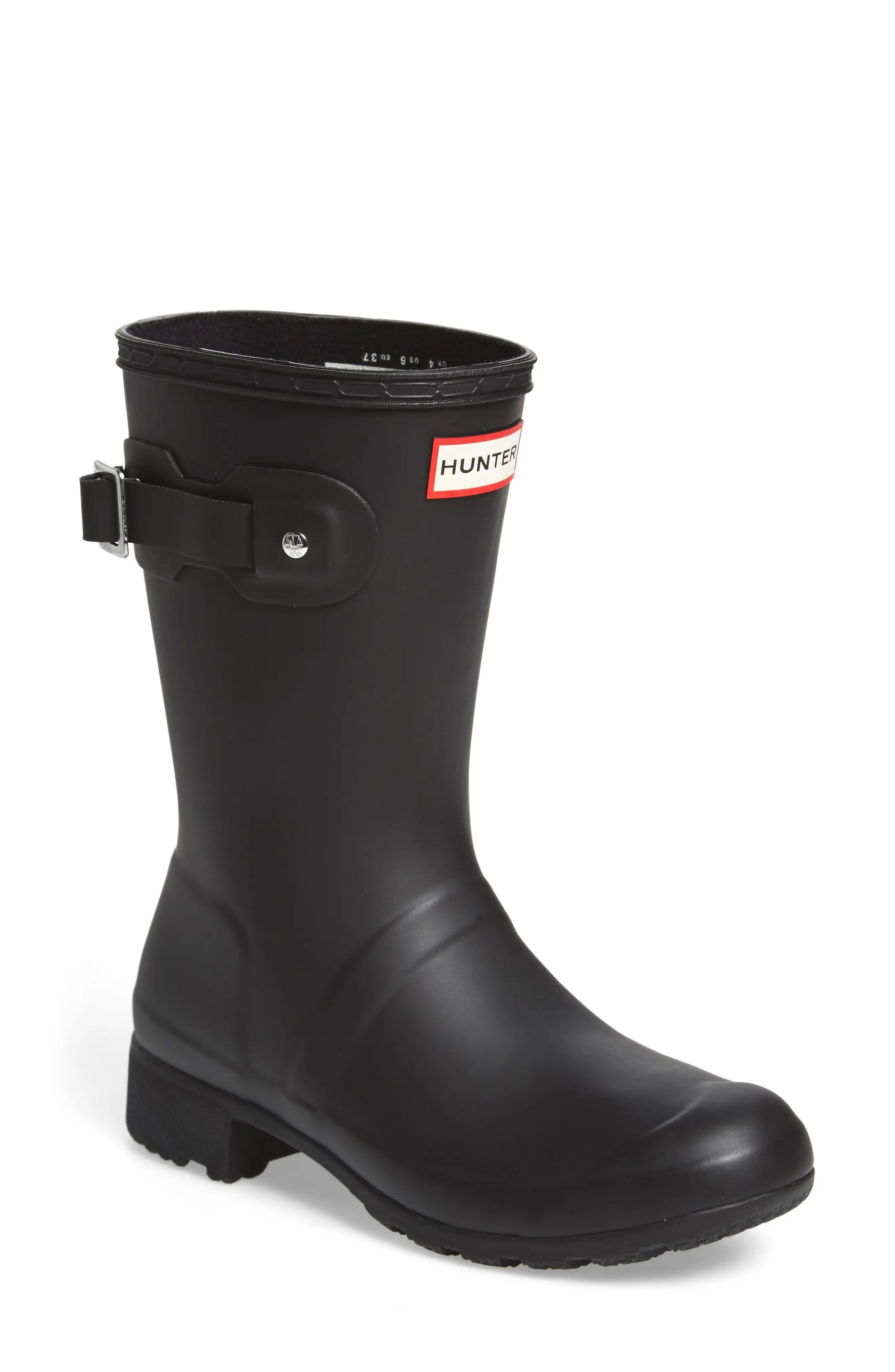 Women's Hunter Original Tour Short Packable Rain Boot, Size 5 M | Nordstrom