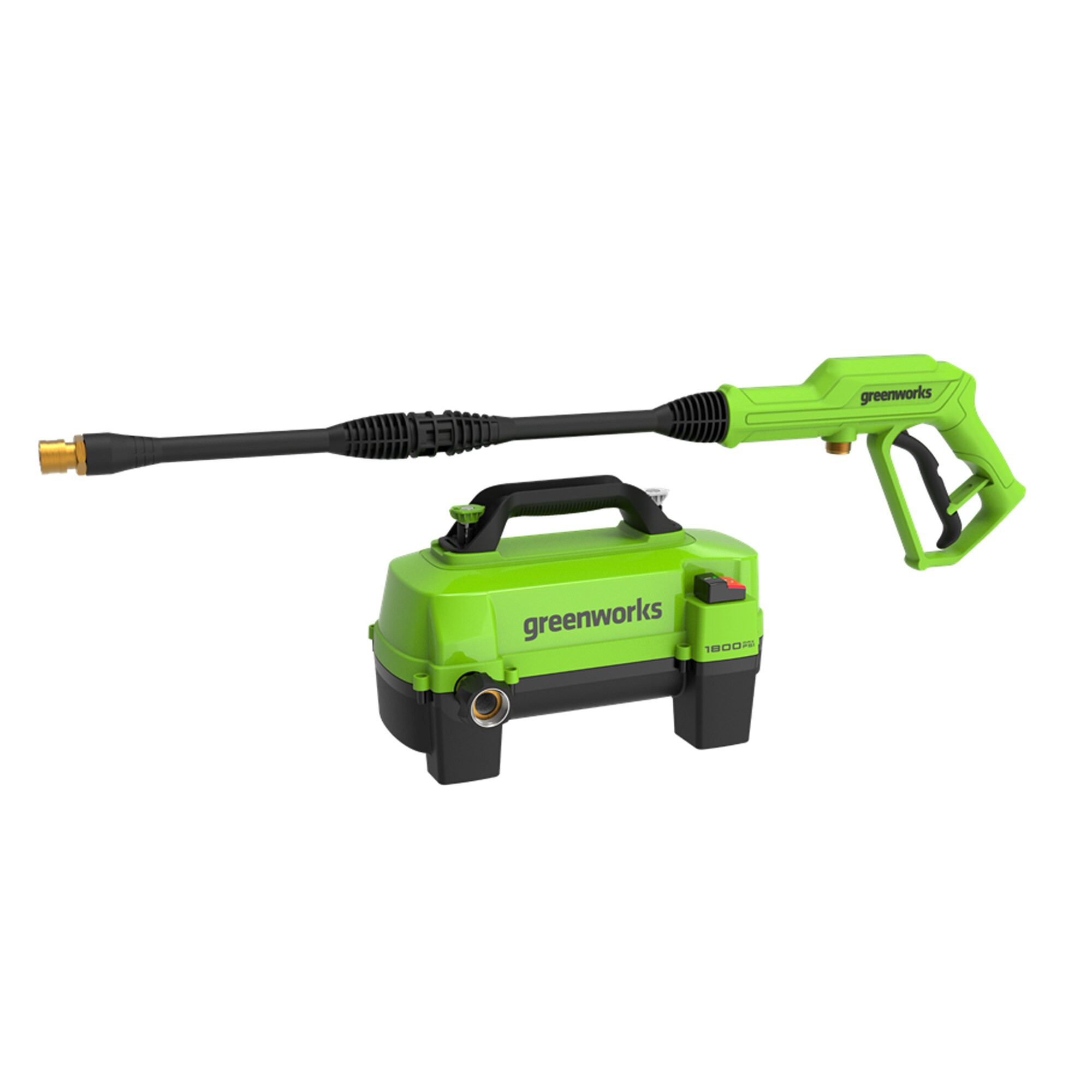 Greenworks 1800-PSI 1.2-GPM Cold Water Electric Pressure washer with 3 Spray Tips | GPW1806 | Lowe's
