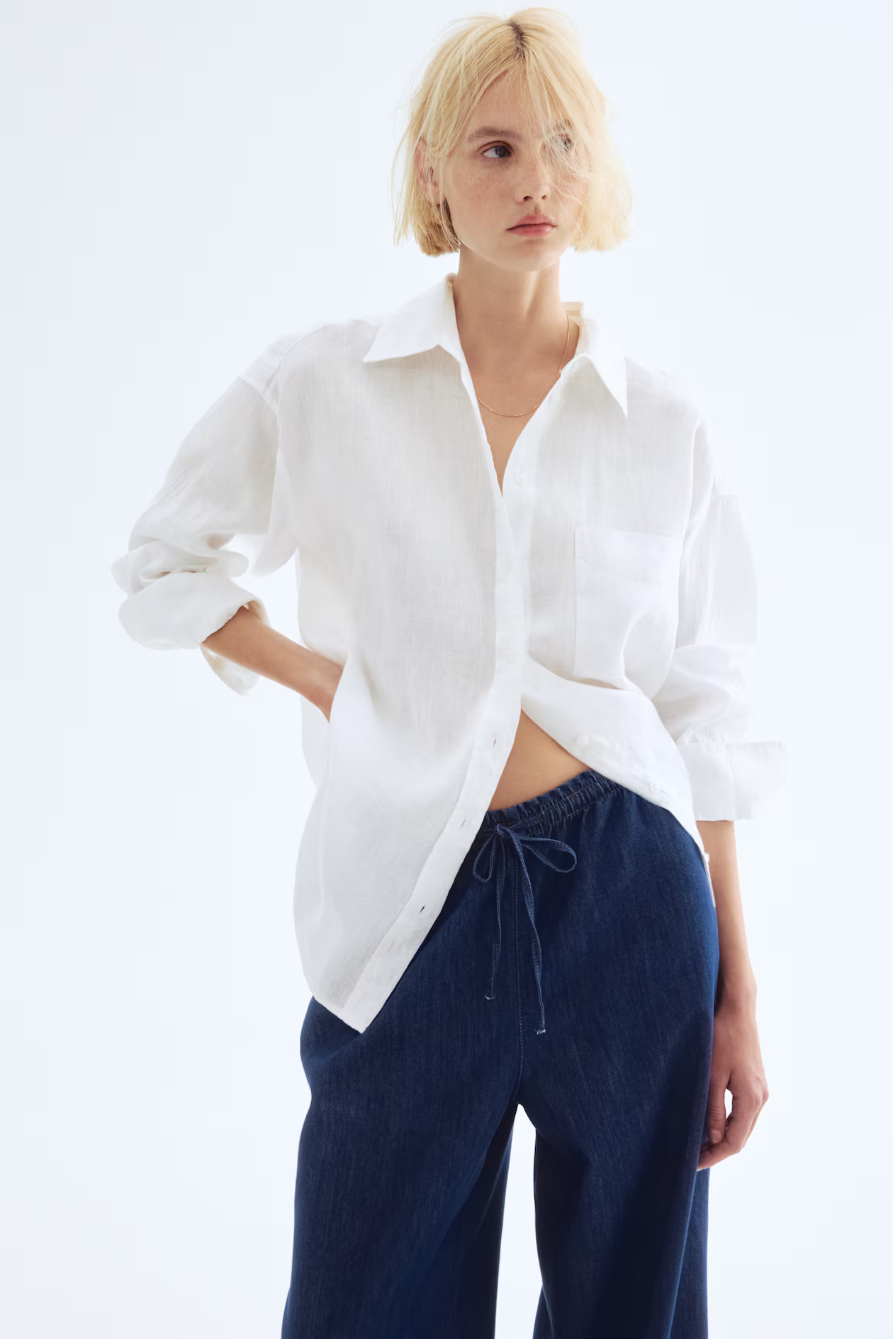 Oversized Linen Shirt | H&M (US + CA)