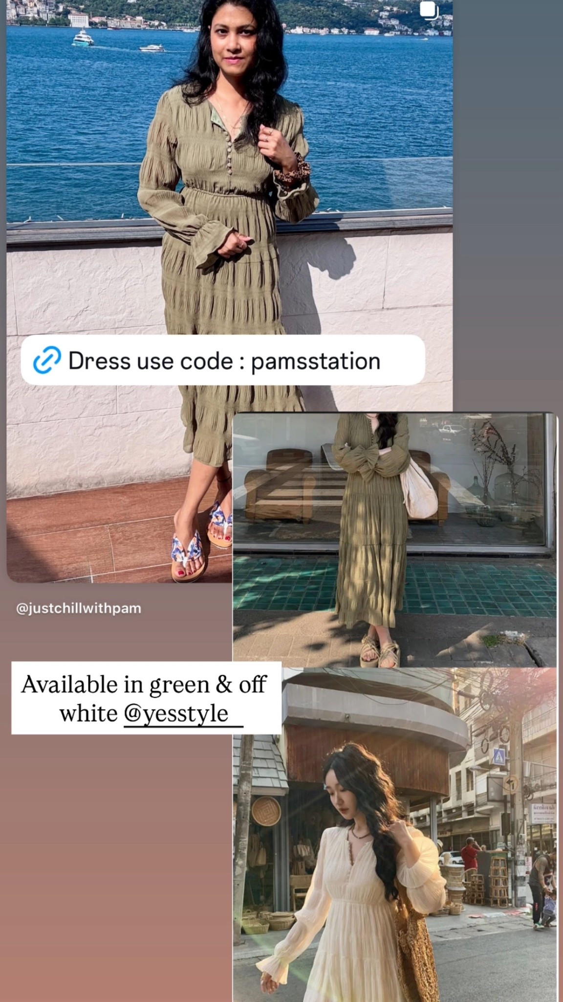 Shop this look :)
Dress from Yesstyle use code : PAMSSTATION

#LTKStyleTip #LTKFindsUnder50 #LTKTravel
