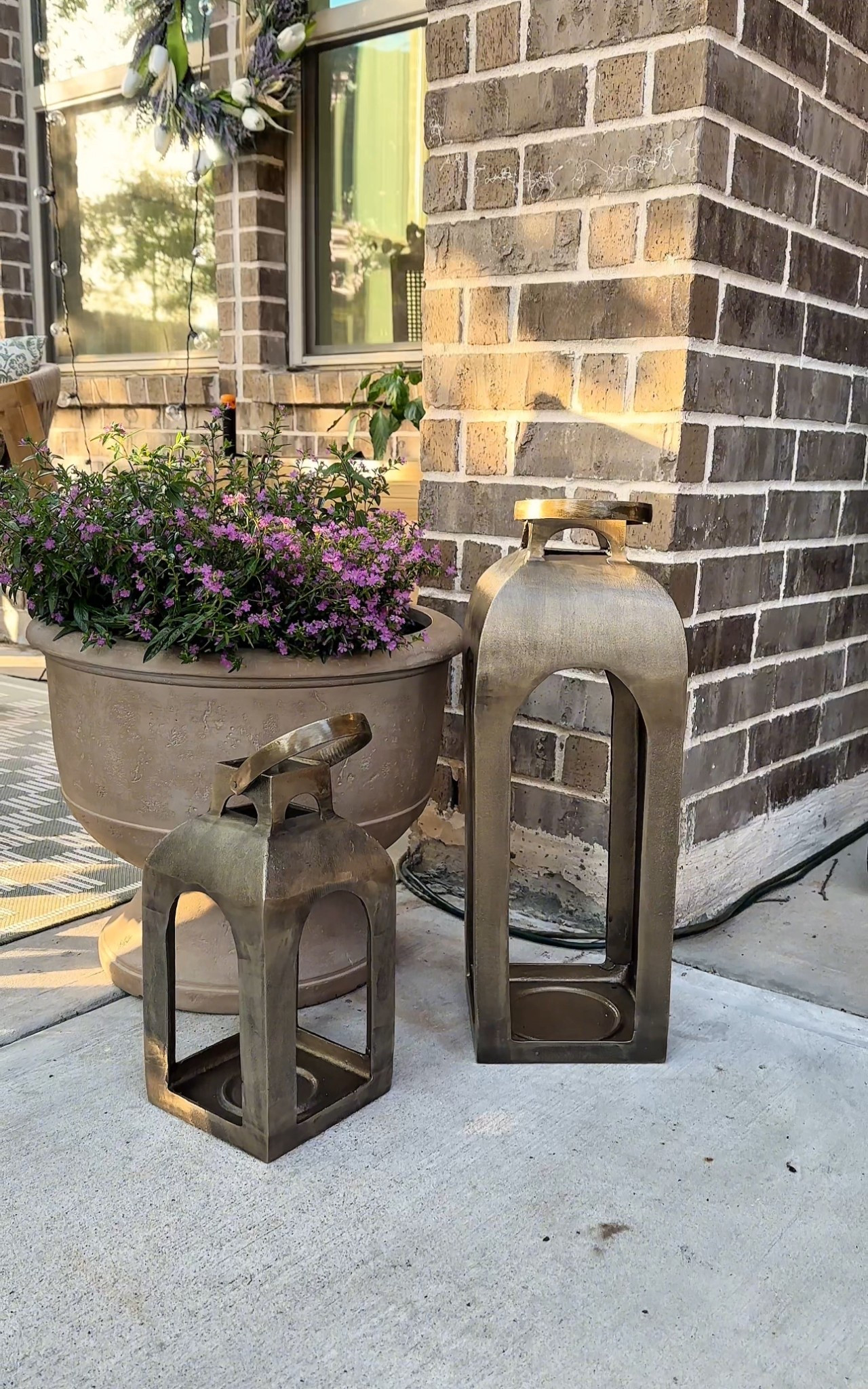 Love this planter and lanterns! Get your patio ready for spring! #spring #patiodecor #lanterns #target #athome #europeanpatio 

#LTKU #LTKSeasonal #LTKHome