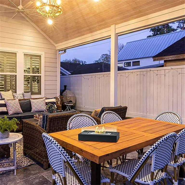 Tabletop Firepit,Steel Indoor Fire Modern And With Flames Portable Indoor Fire Pit Flames Modern ... | Walmart (US)