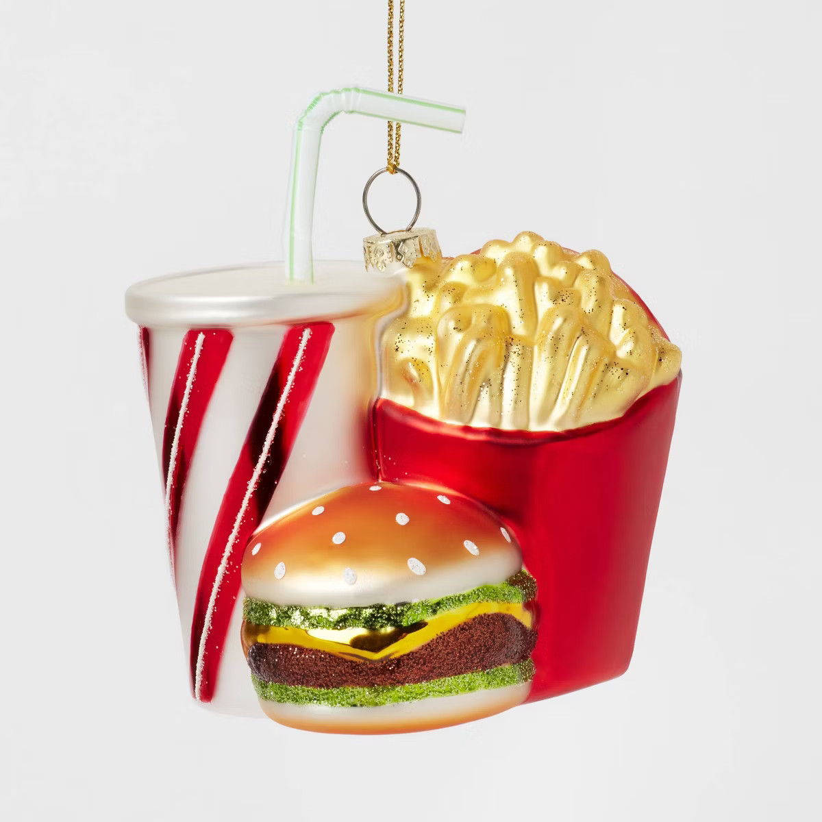 Glass Burger Meal Christmas Tree Ornament - Wondershop™ | Target