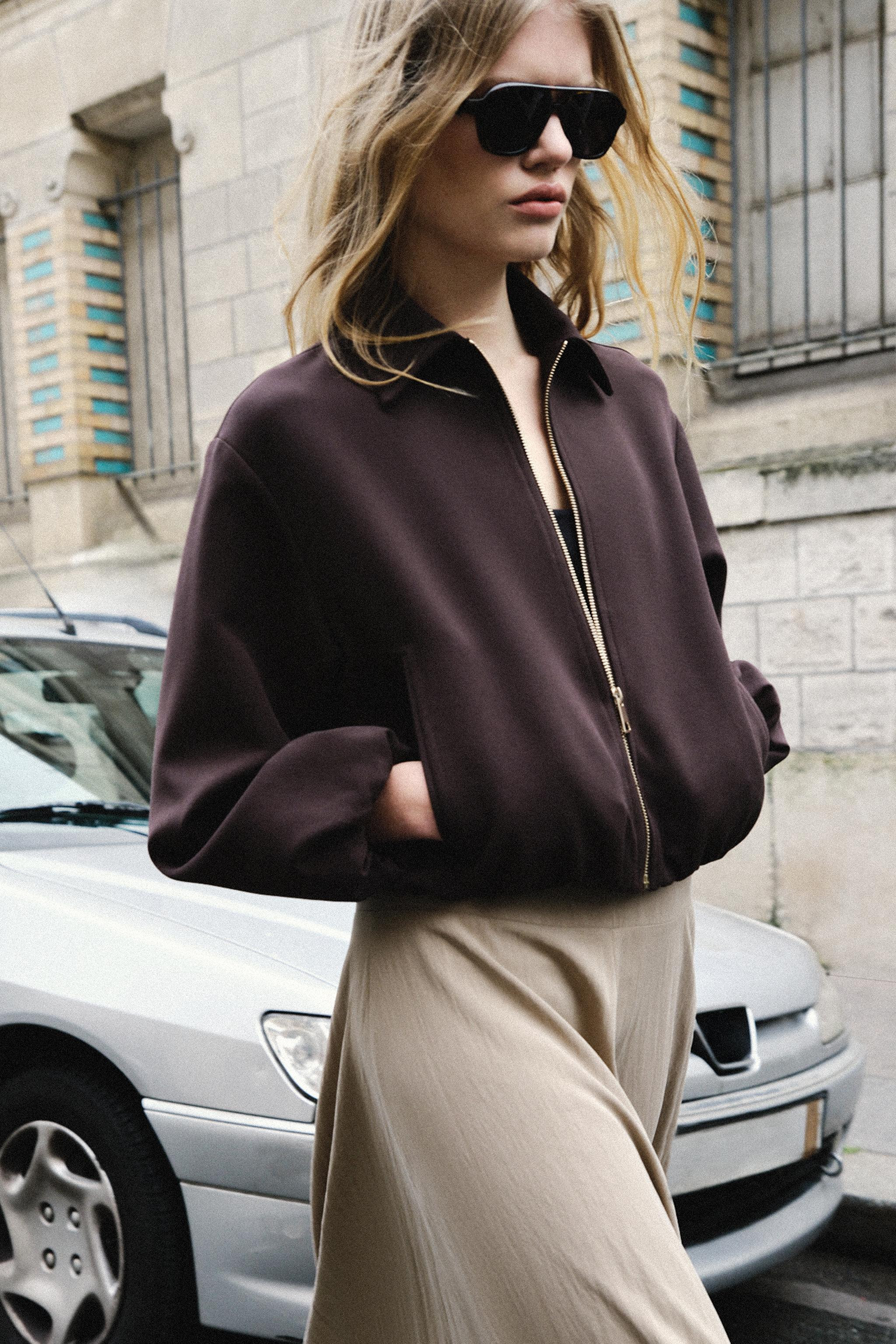 ZIPPERED PUFFY JACKET | Zara US