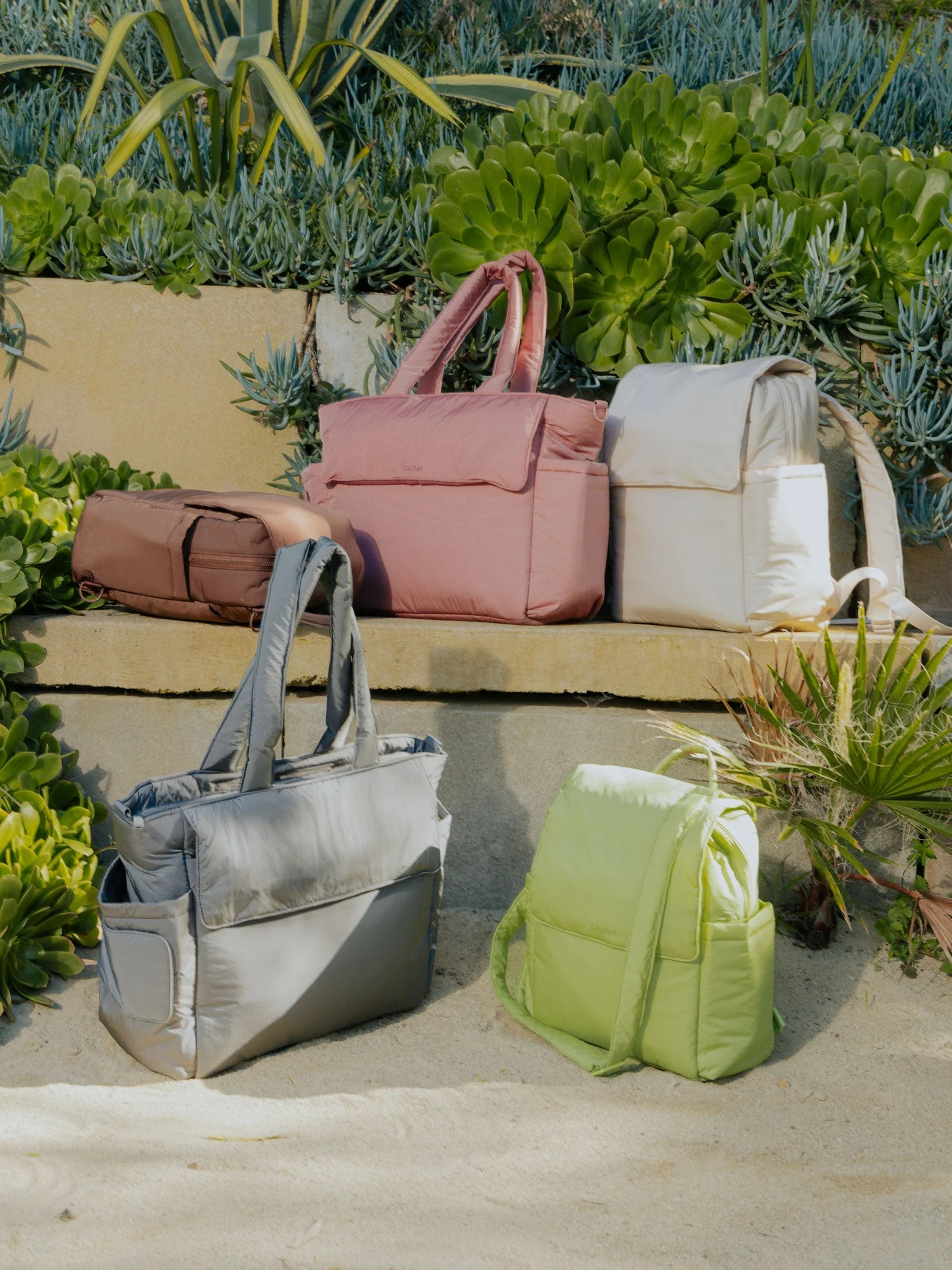 Diaper Backpack with Laptop Sleeve in Oatmeal | CALPAK