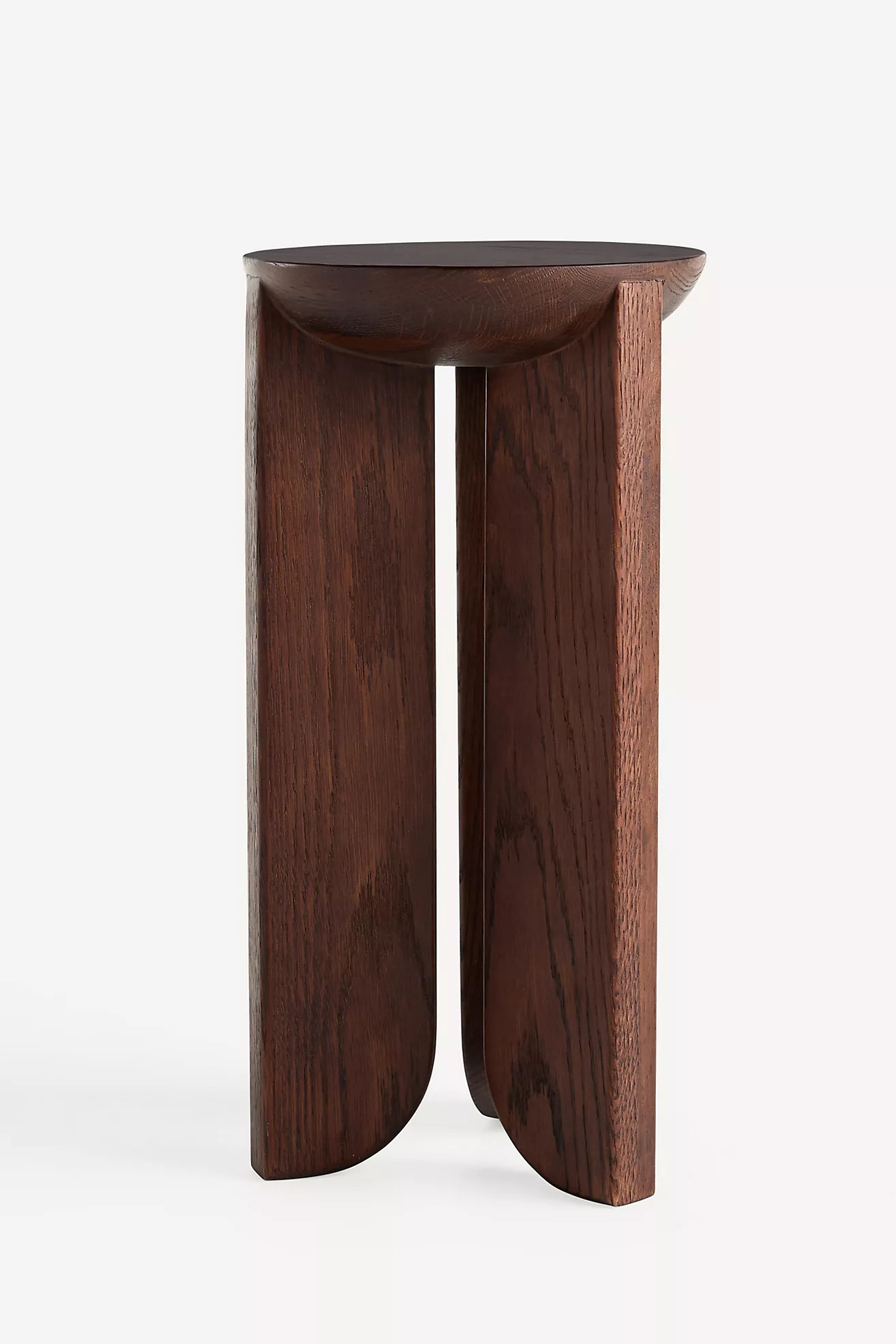 Hemi Solid Oak Wood Side Table | Anthropologie (US)