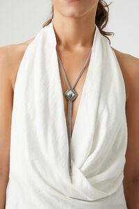 Etched Pendant Bolo Tie Necklace | Forever 21 (US)