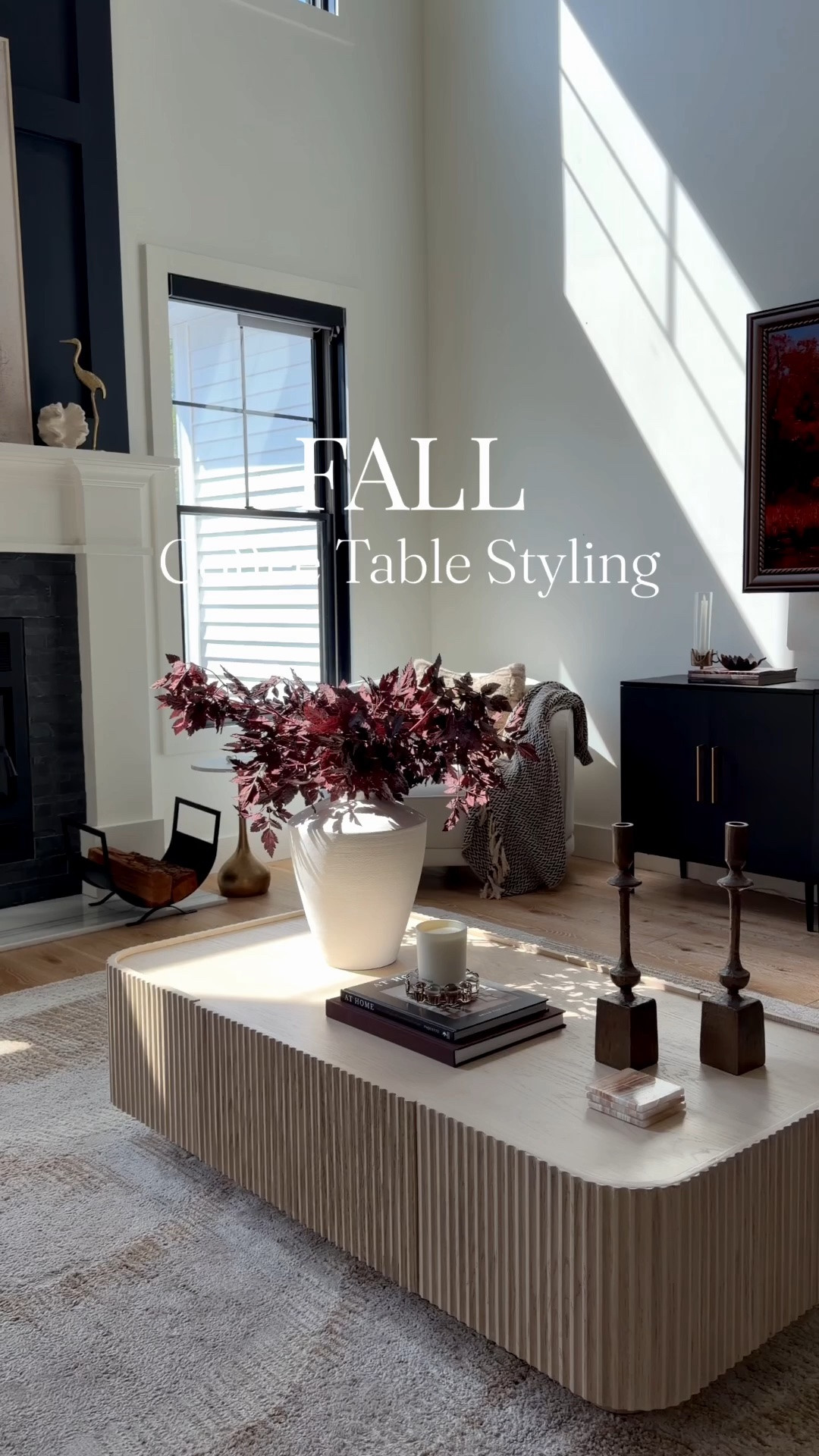 Organic modern Fall coffee table styling. Simple accents to make your living room feel cozy

#LTKHome #LTKdayinmylife #LTKSeasonal
