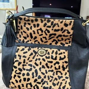 Coach NWT Calf Hair and Leather Purse | Poshmark