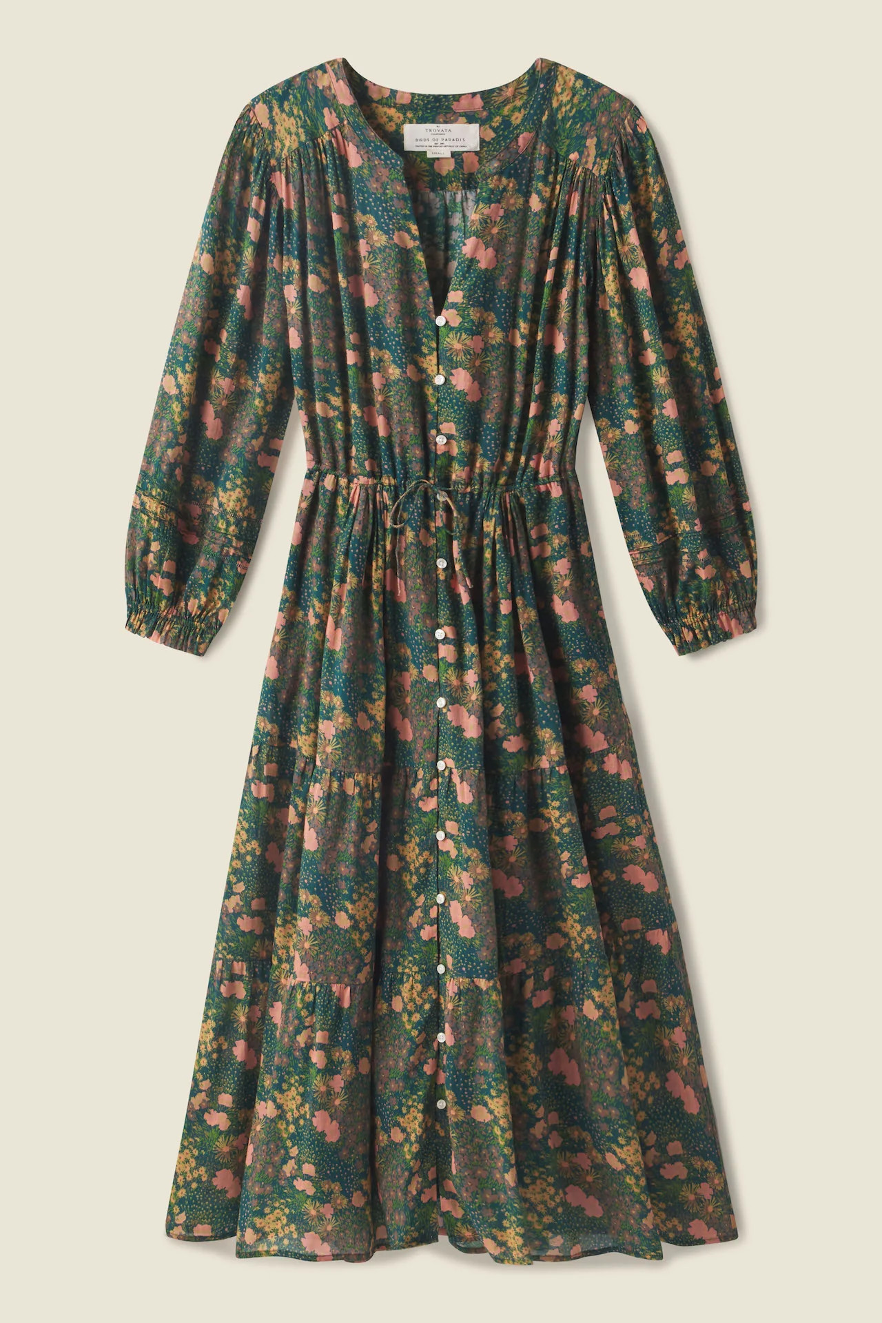 Sylvie Dress Woodbine Cluster | TROVATA