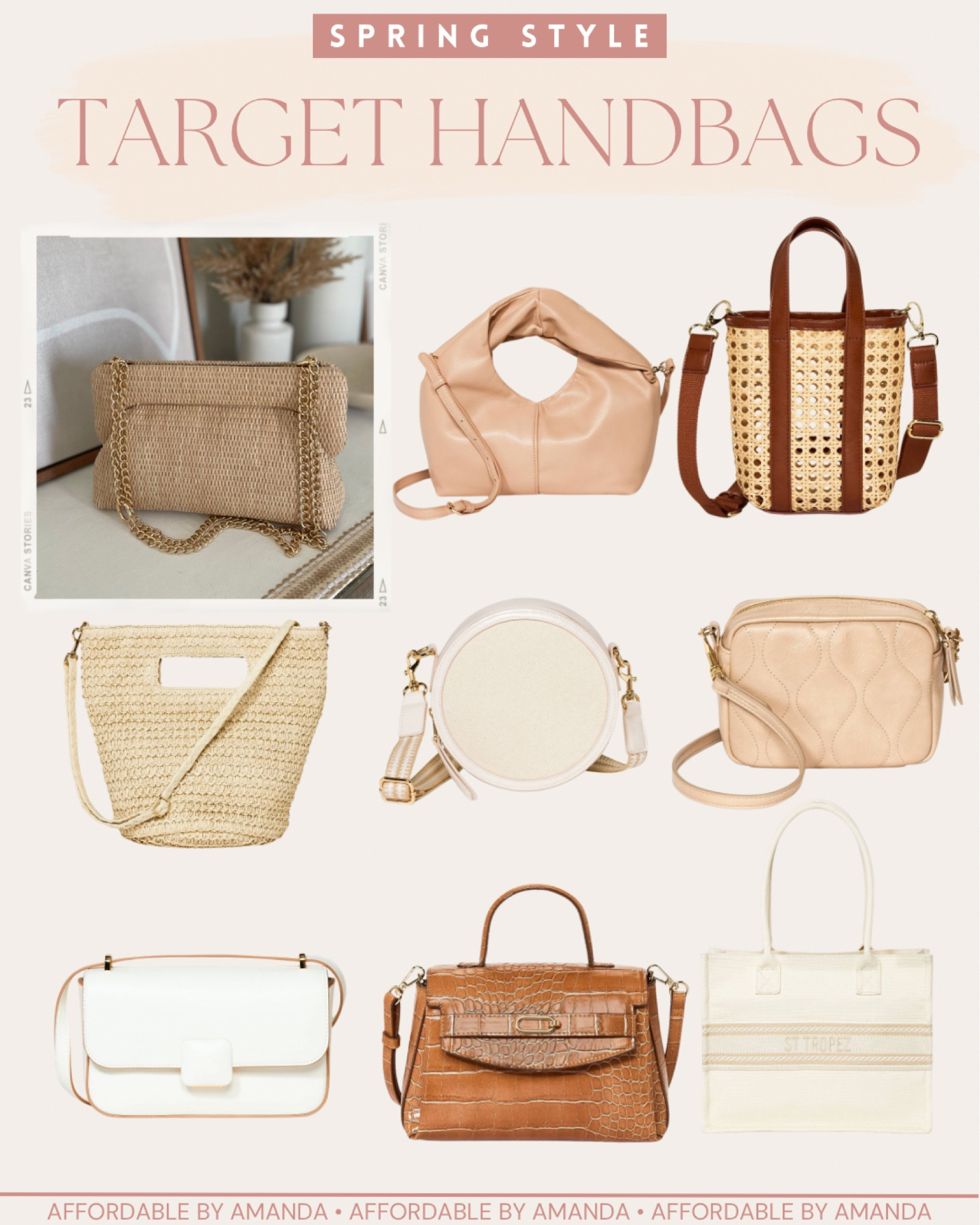 Target handbags for springg

#LTKSeasonal #LTKitbag #LTKfindsunder50