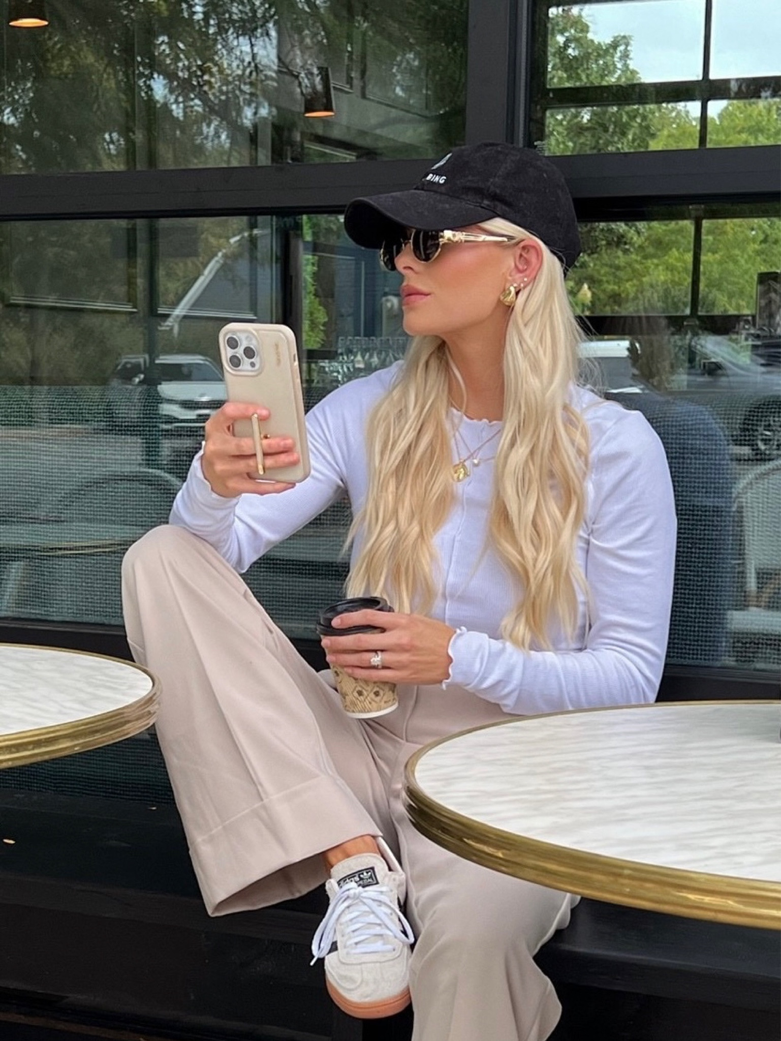 Last Minute Gift Guide - Phone Case! I’m wearing a s in my top & 26 regular in my pants (they also come in Curve Love). Shoes are true to size. Exact sunglasses are sold out- linked same pair just different color and other similar options.

#kathleenpost #AFxKP #abercrombie

#LTKHoliday #LTKSeasonal #LTKGiftGuide