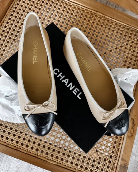 Chanel ballerina flats, linked similar #chanel #balletflats #fallshoes 

#LTKshoecrush #LTKworkwear #LTKSeasonal
